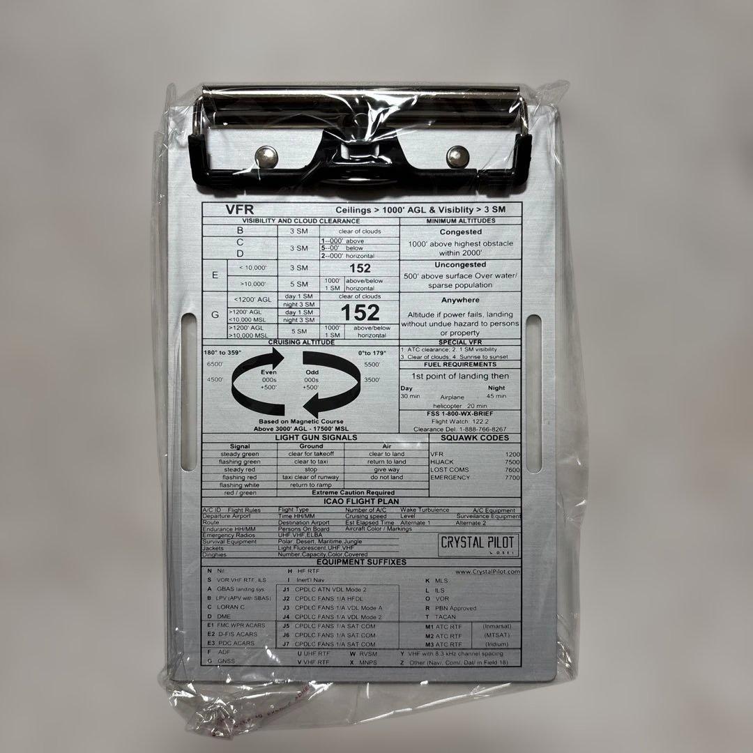 Crystal Pilotフライトパッド6Plus タブレットニーボード