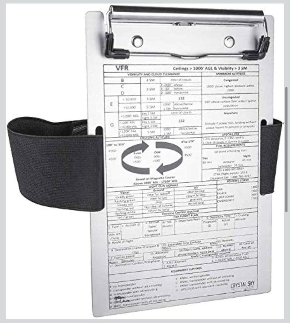 Crystal Pilotフライトパッド6Plus タブレットニーボード