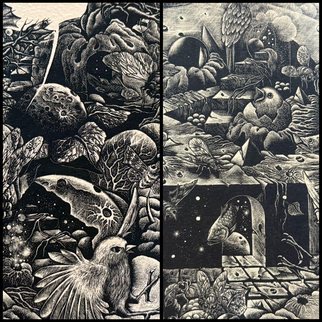 小林敬生作　静止した刻　オリジナル木口木版画集　サイン番号入　送料込み1222