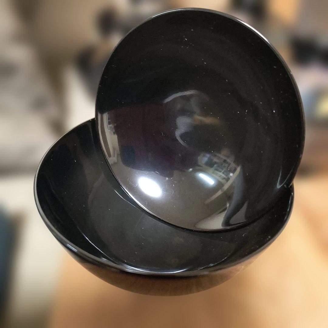 鉄せん　漆器 蓋付き椀 5個セット