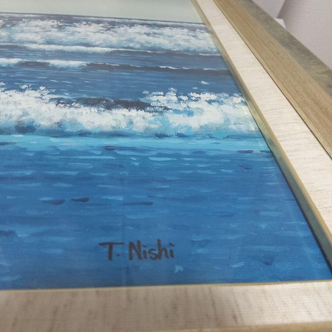 り*ー様 ☆原画　西　武彦　【海】　油彩