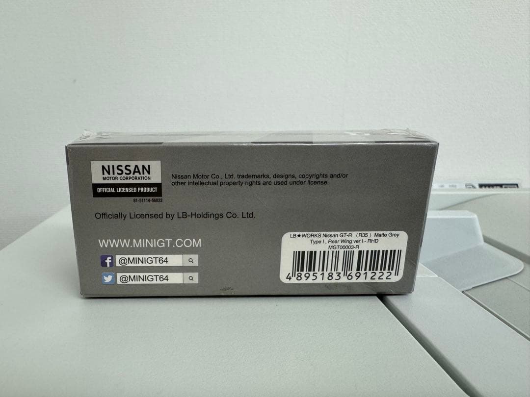 MiniGT LBWK 日産 GT-R マットグレー No.3