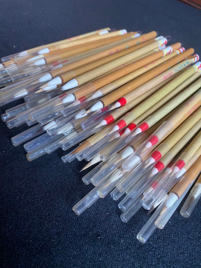 書道筆　まとめ売り　100本　上海工藝　火炬牌　中国筆　古筆　小筆