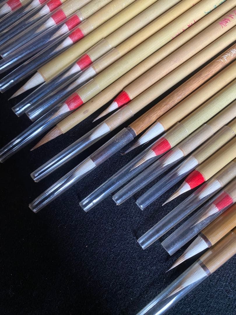 書道筆　まとめ売り　100本　上海工藝　火炬牌　中国筆　古筆　小筆