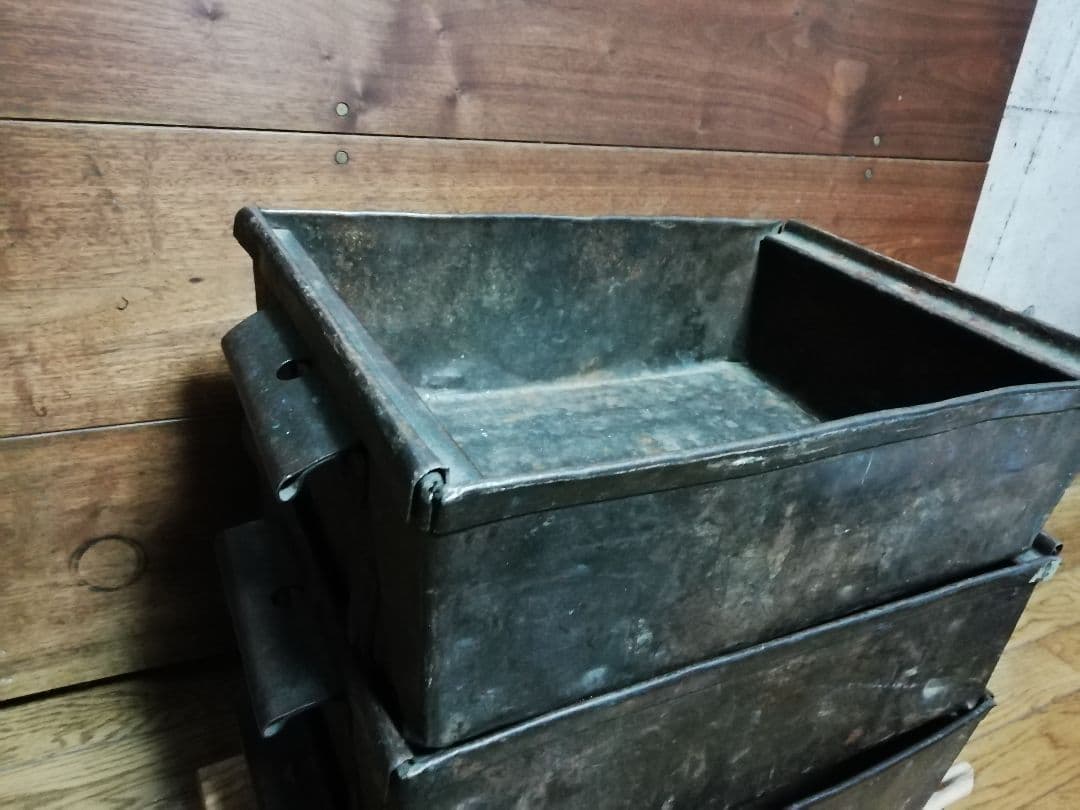 アメリカアンティークアイアンBOX4個セット