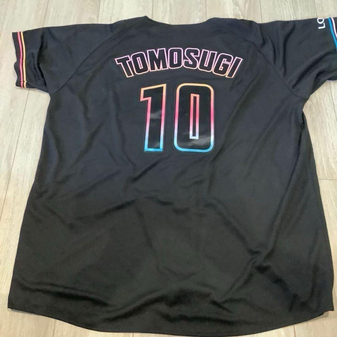 千葉ロッテマリーンズ　友杉篤輝　ブラックサマーユニフォーム　Oサイズ