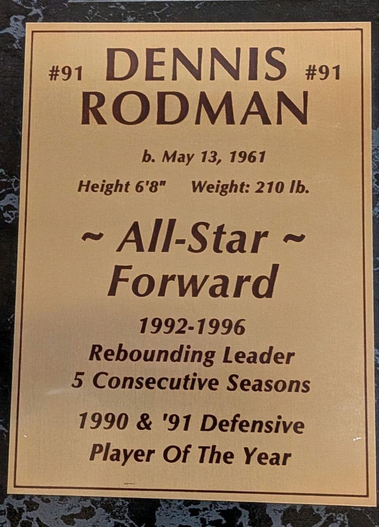 【レア】デニス・ロッドマン オールスター 記念サイン入