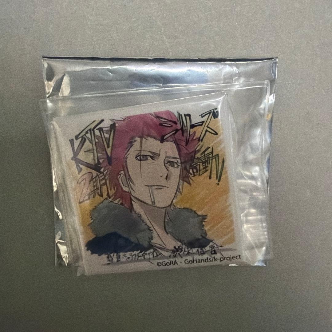 2期始動　イベント限定　円盤予約特典　周防尊　スクエア　缶バッジ　K