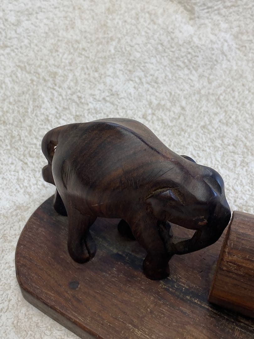 親子ゾウ　オブジェ　象　子連れ象