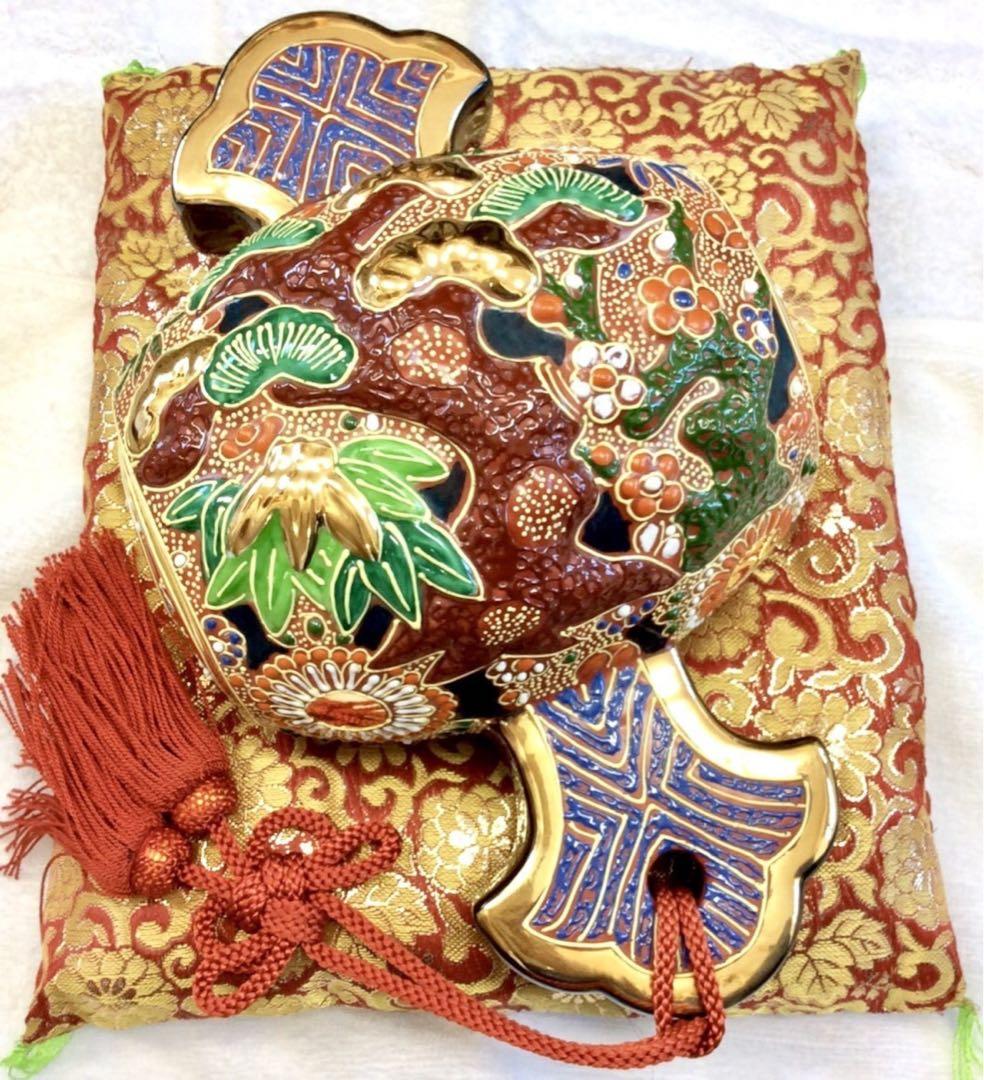 願いを！九谷焼 打ち出の小槌 置物