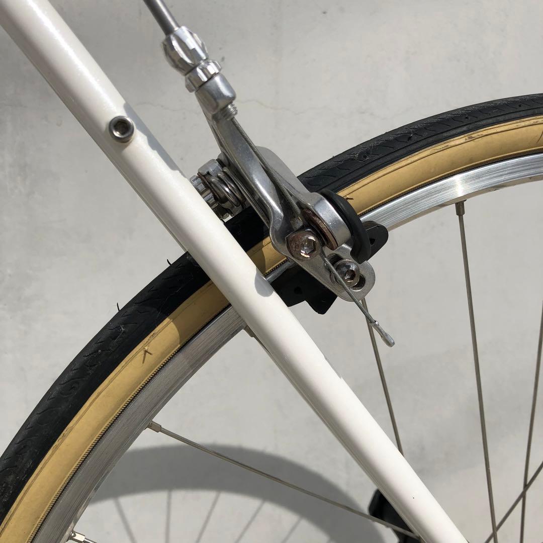 【送料込・美品】FUJI STROLL ピスト 52 シングル クロスバイク 白