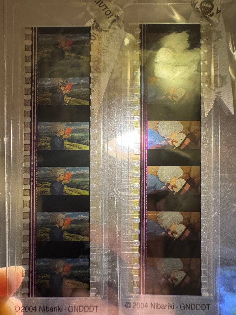 ジブリ フィルムブックマーカー カルシファー　キス　ハート　三鷹の森ジブリ美術館