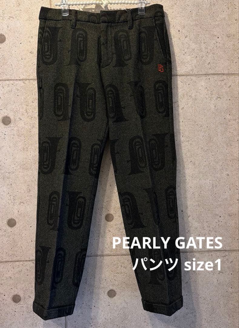 新品未使用PEARLY GATES レディースゴルフパンツ ツィード サイズ1