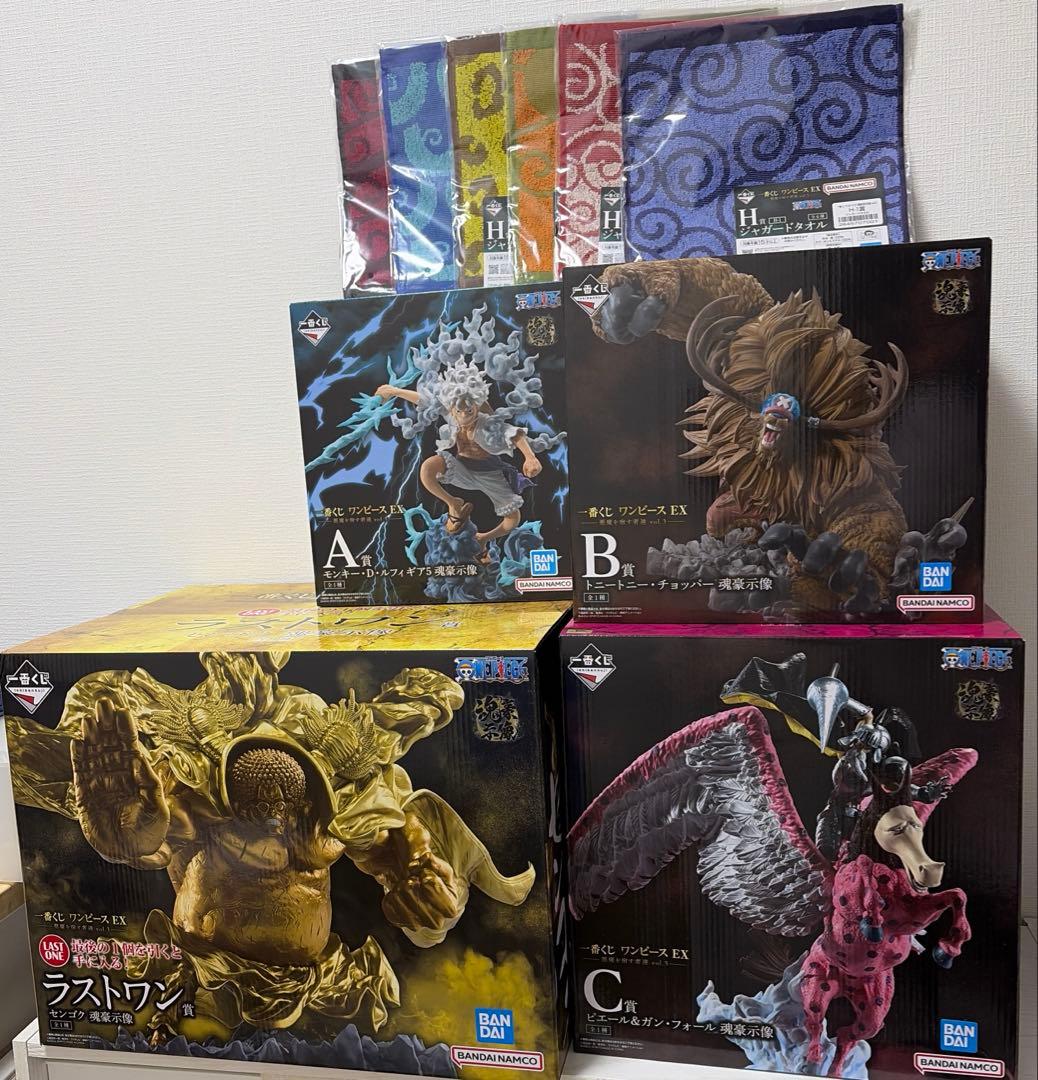 一番くじ　ワンピースex 悪魔を宿す者達　フィギュアセット