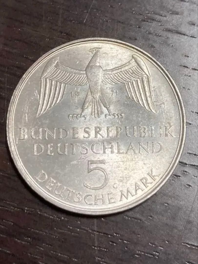 ドイツ建国　100周年　銀貨