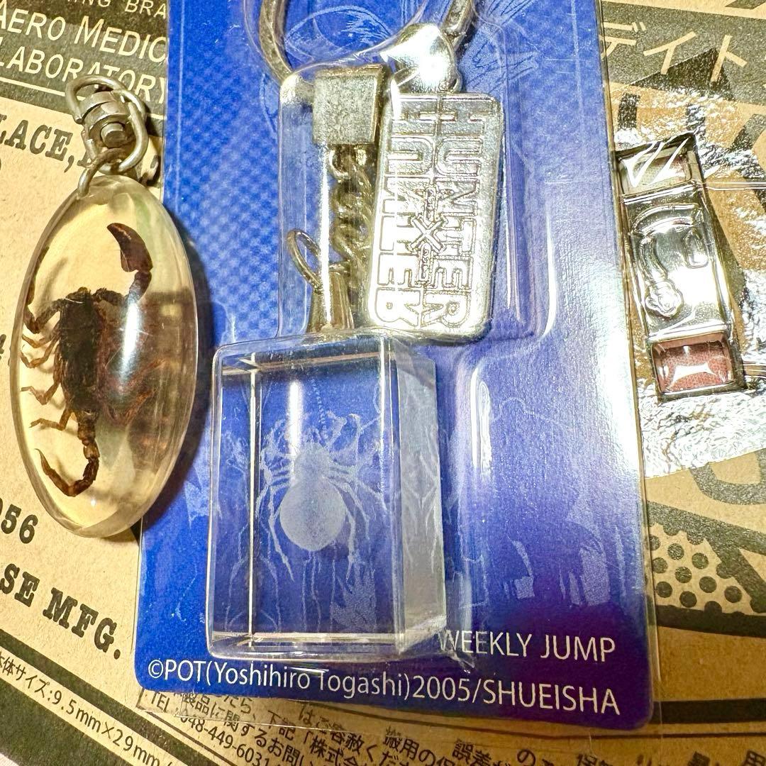 3点【HUNTER x HUNTER幻影旅団クリスタルキーホルダー】蠍・靴アクセ