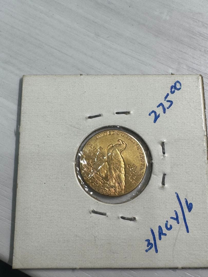 1914インディアン金貨　K21.6 2.5ドル 2 2/1