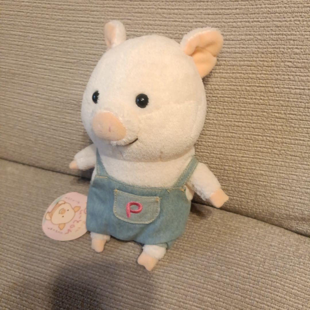 ぷーとん　ぬいぐるみ　デニム　S　当時物　希少