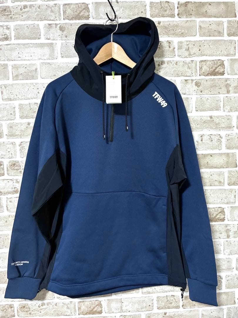【早い者勝ち✨】新品 TFW49 メンズ コンビネーションフーディ XL 紺系