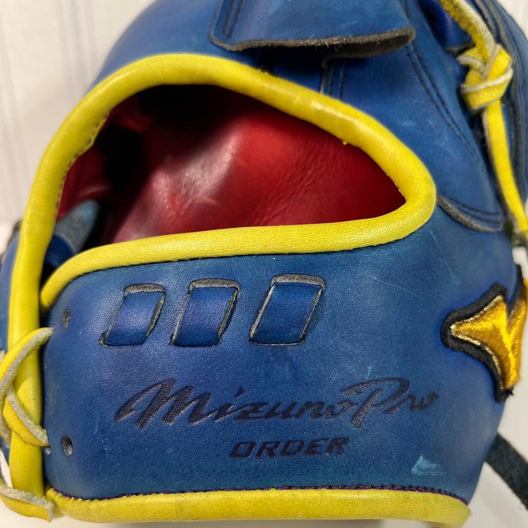 Mizuno ミズノ 投手用グローブ 軟式グローブ 青
