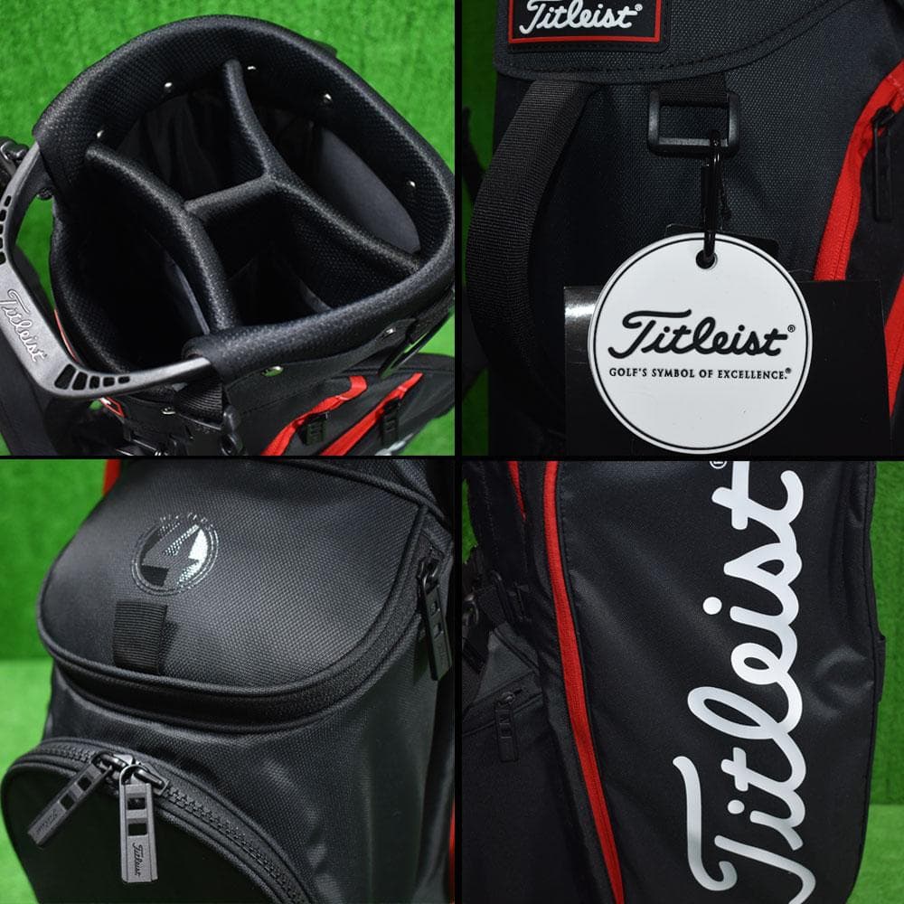 Titleist/タイトリスト ゴルフ 軽量キャディバッグ8.5型【黒】新品！