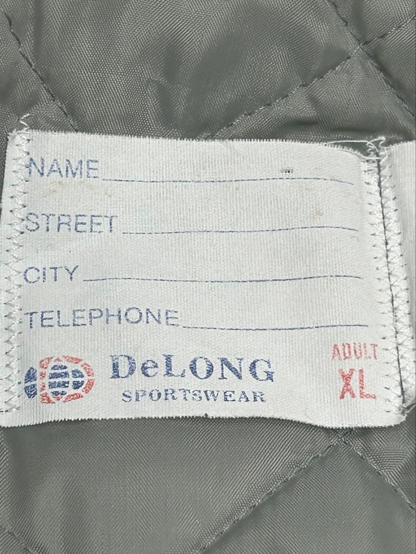 ビンテージ DeLONG デロング70s80sナイロンスタジャン アメフトXL