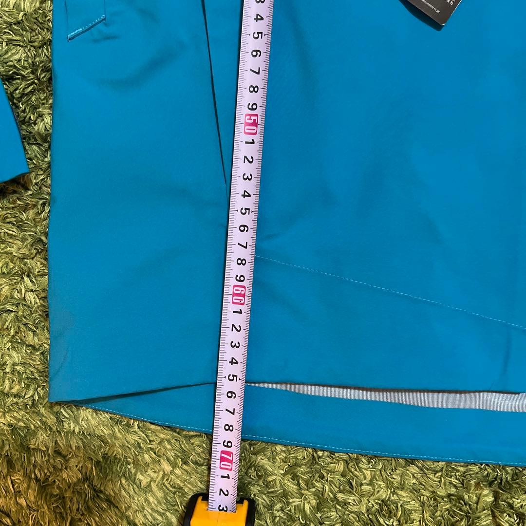 新品Ｍサイズ　高機能ラウドマウスゴルフメンズダントツ撥水レインウェア　ブルー