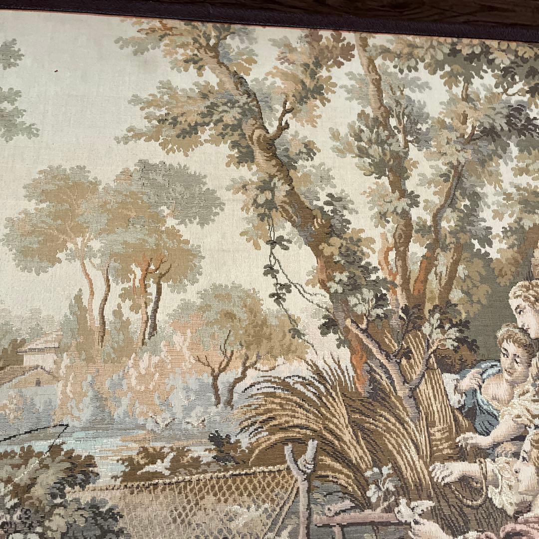 大型 バロックスタイル タペストリー 田園風景