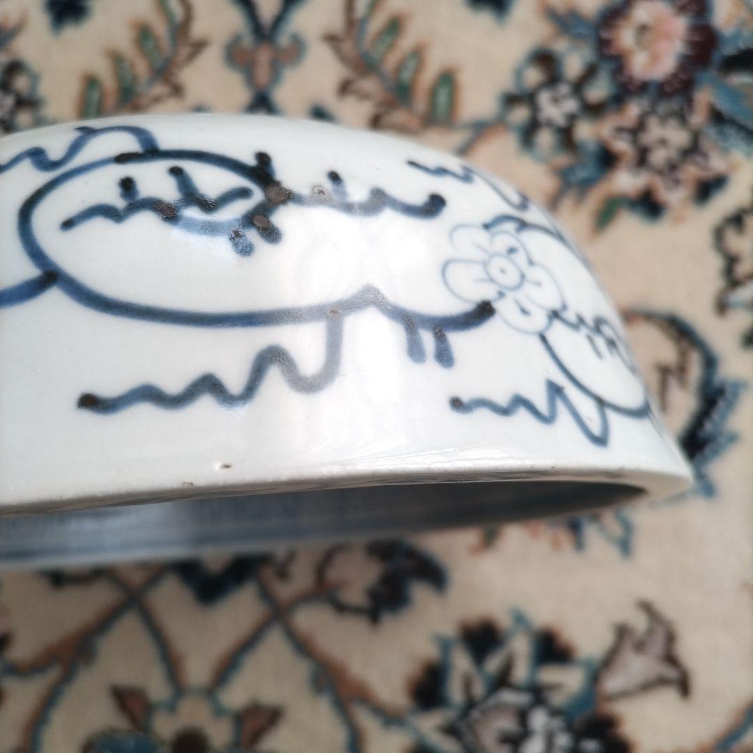 古伊万里 江戸期 竹虎 鉢 骨董 アンティーク