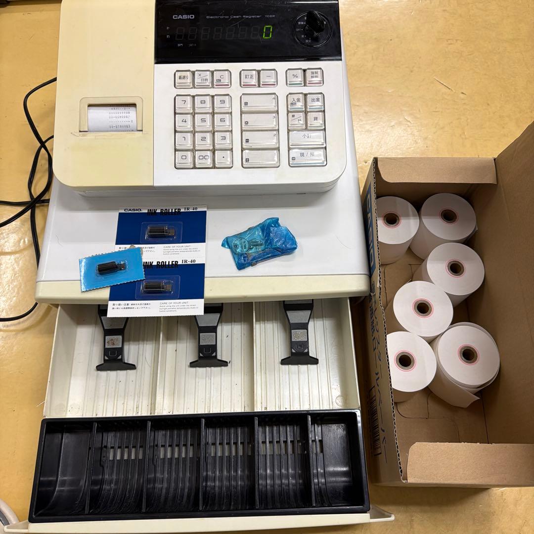 CASIO レジスター 110ER インク、レジロール付き