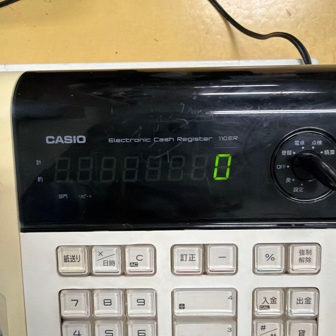 CASIO レジスター 110ER インク、レジロール付き