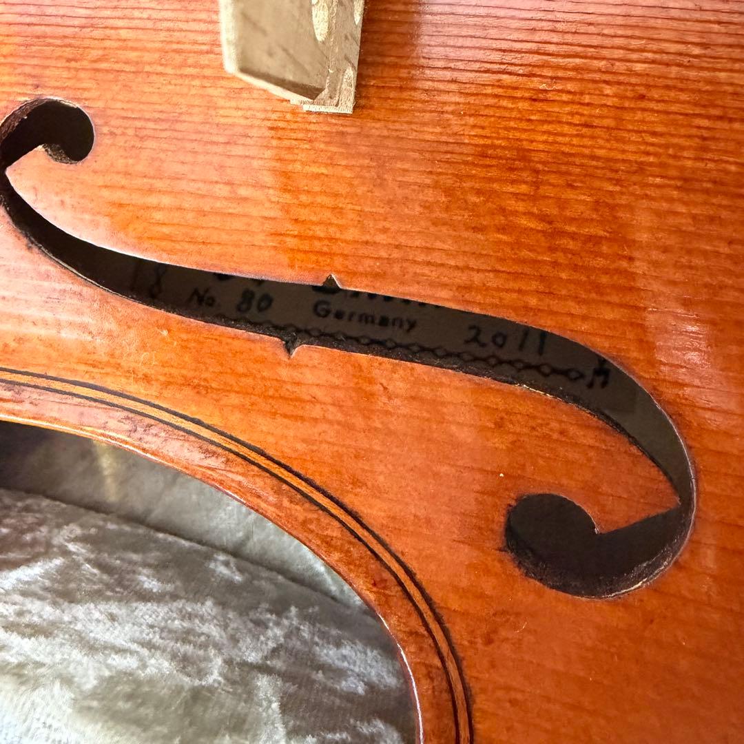 【極美品】K. SHIMORA NO.80 4/4 バイオリン ドイツ製 新品弓