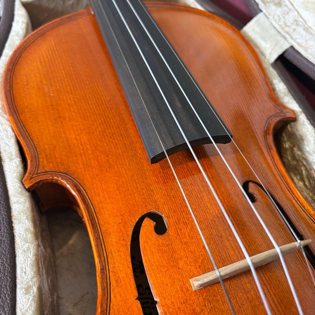 【極美品】K. SHIMORA NO.80 4/4 バイオリン ドイツ製 新品弓