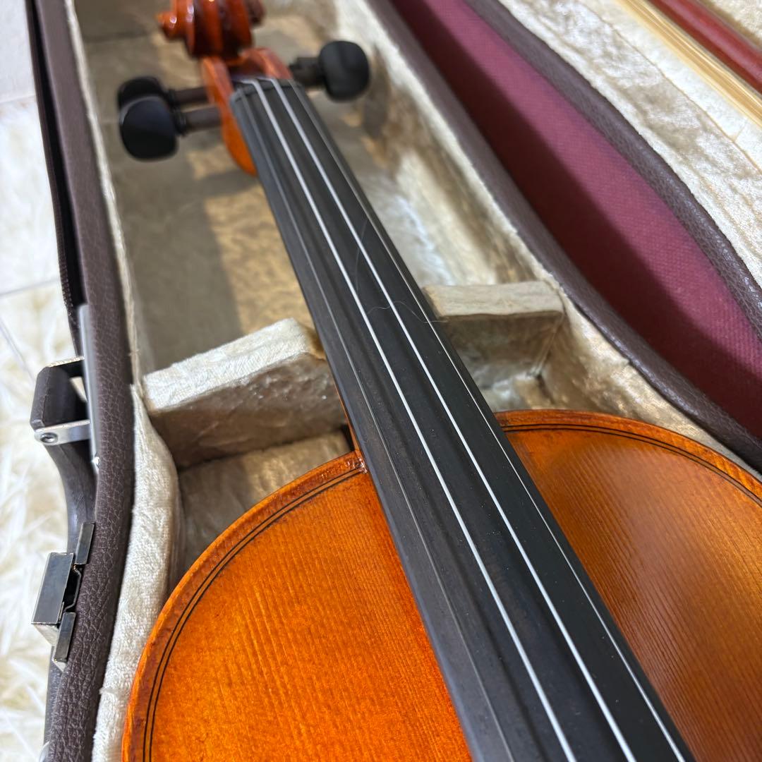 【極美品】K. SHIMORA NO.80 4/4 バイオリン ドイツ製 新品弓