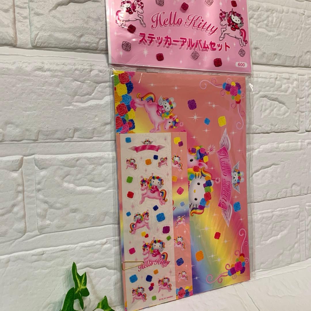 希少レア　ハローキティ シール帳 ステッカーアルバム ウイングピース 2001