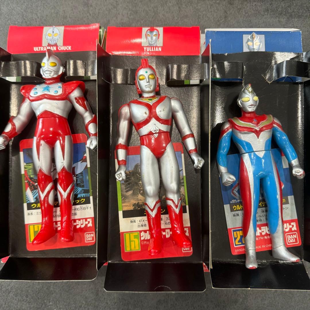 ウルトラマン　ウルトラヒーローシリーズ　ソフビ　フィギア　箱・カード付き
