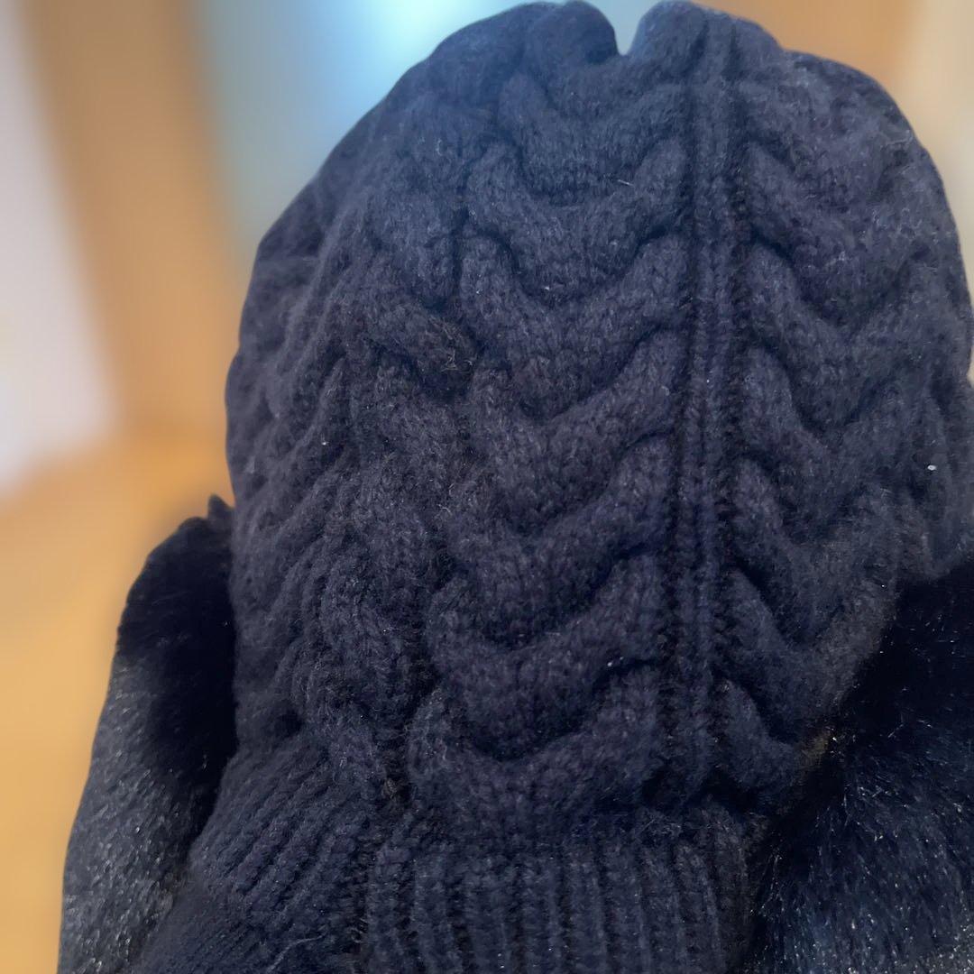 デサントゴルフイヤーウォーマー付きニット帽