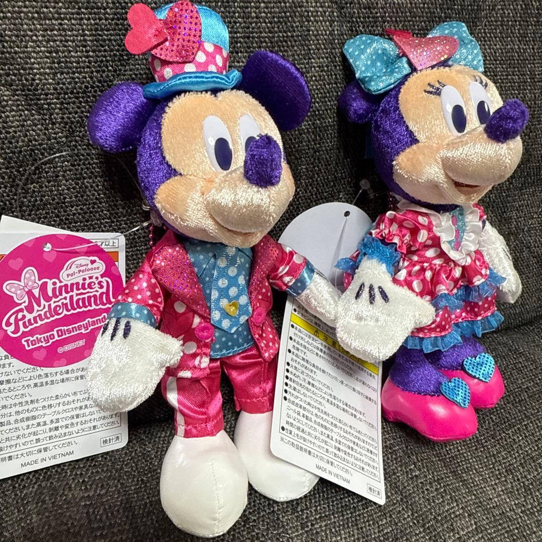 ディズニー　パルパルーザ　ミキミニぬいぐるみバッジ