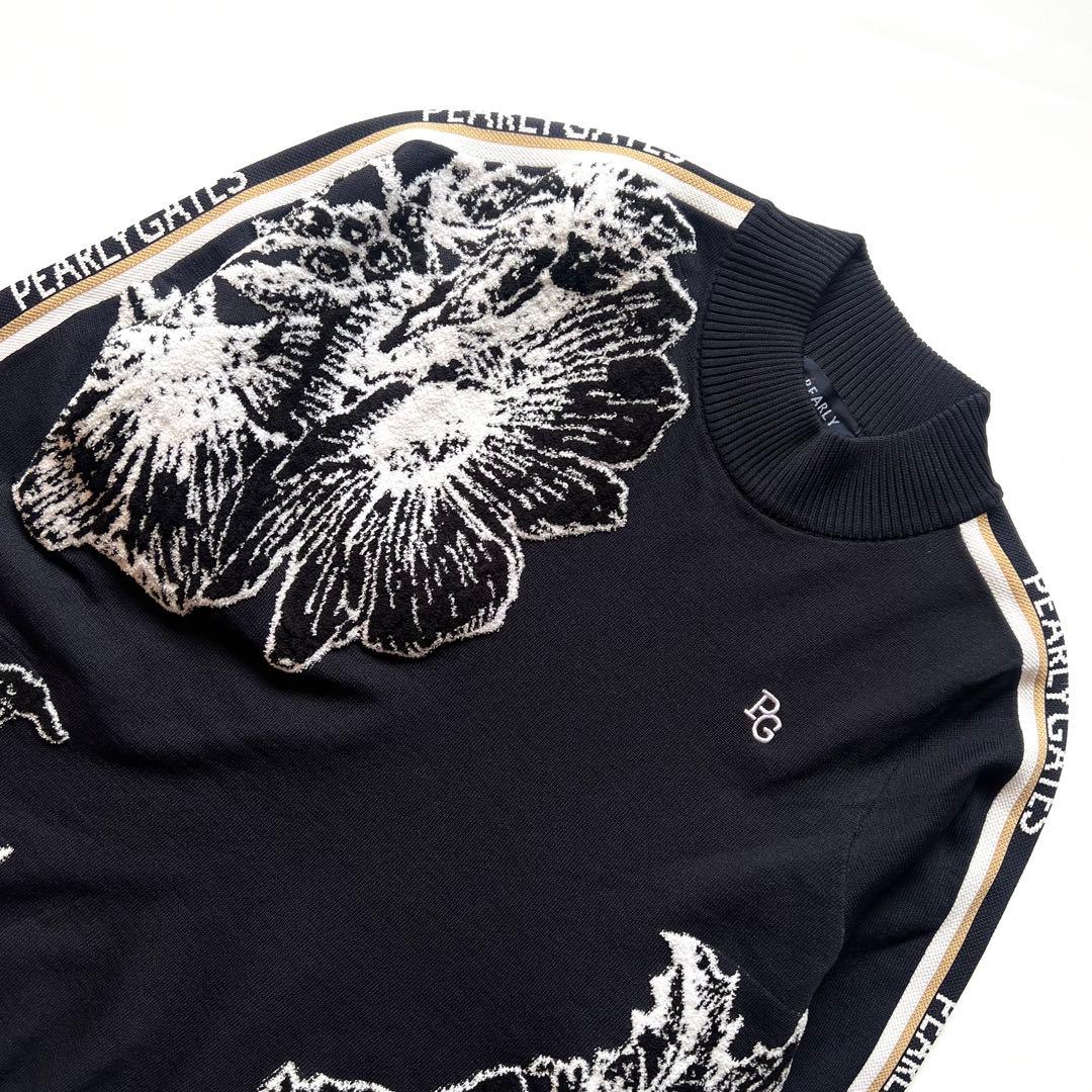 Pearlygates パーリーゲイツ　花柄　セットアップ　ゴルフ　ブラック　黒