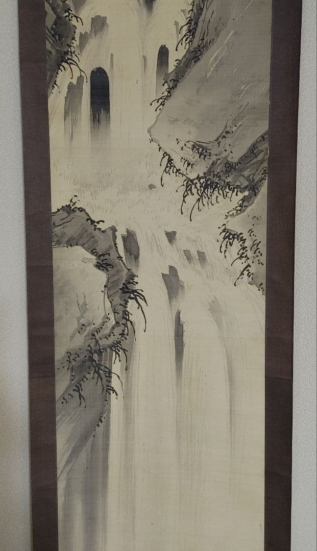 中村左洲　 滝の風景