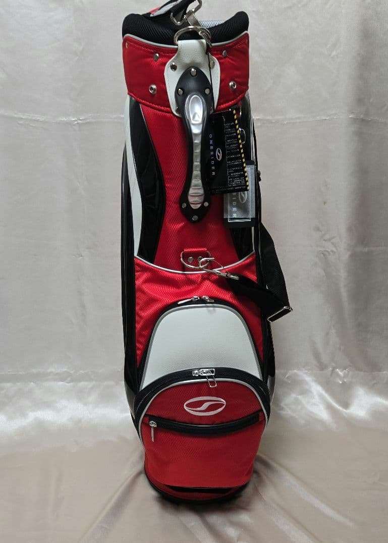 ONESIDER ゴルフキャディバッグ 9.0インチ レッド×ブラック