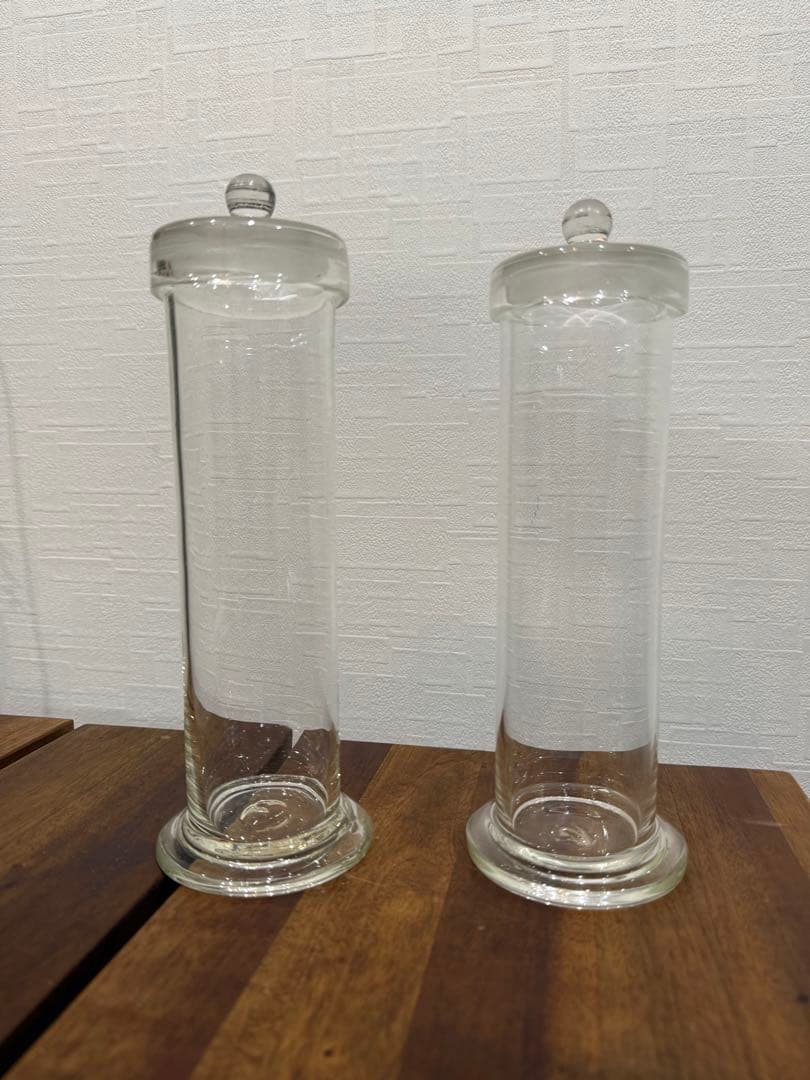 標本瓶　2本セット　アンティーク　レトロガラス