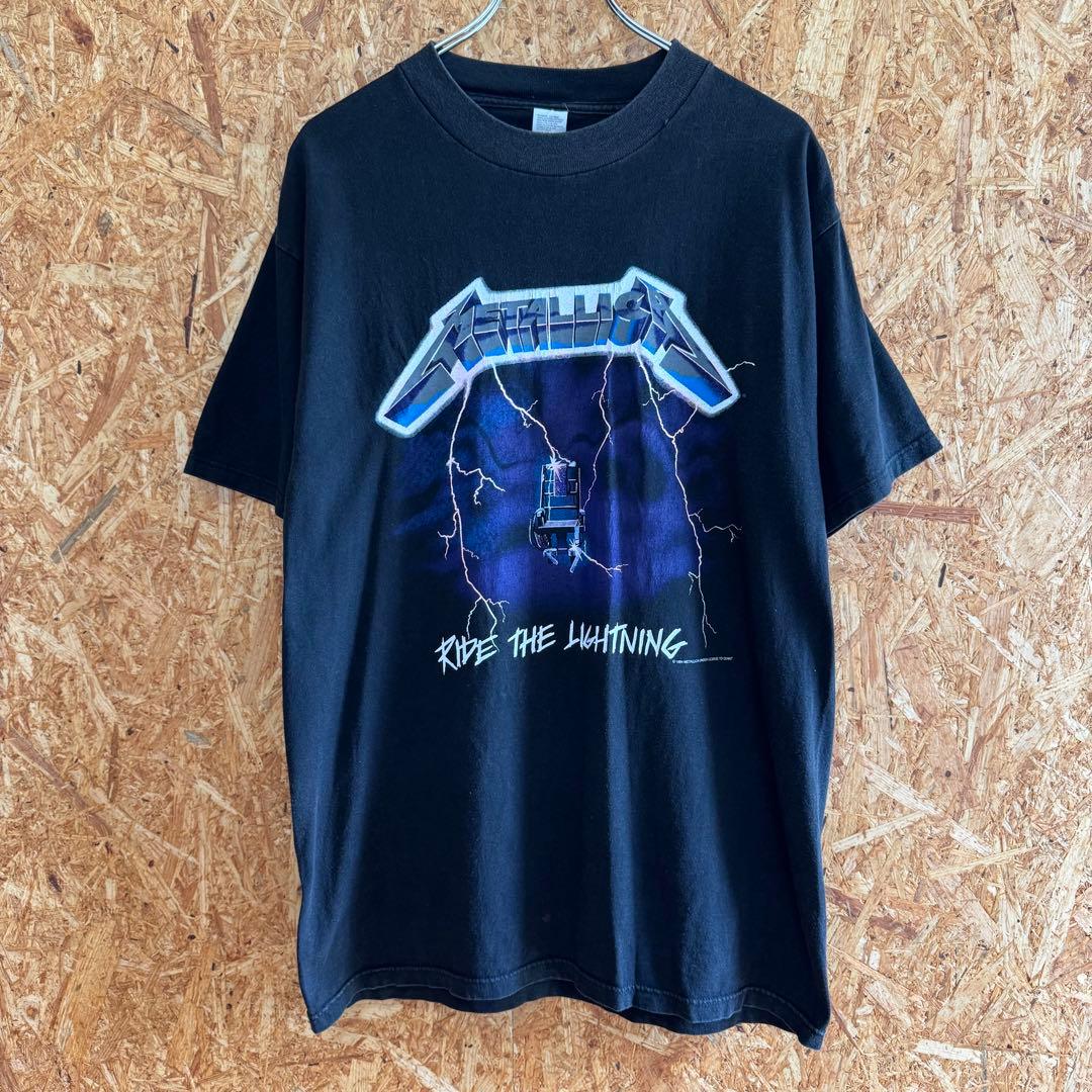 90s メタリカ \"RIDE THE LIGHTNING\"ビンテージTシャツL