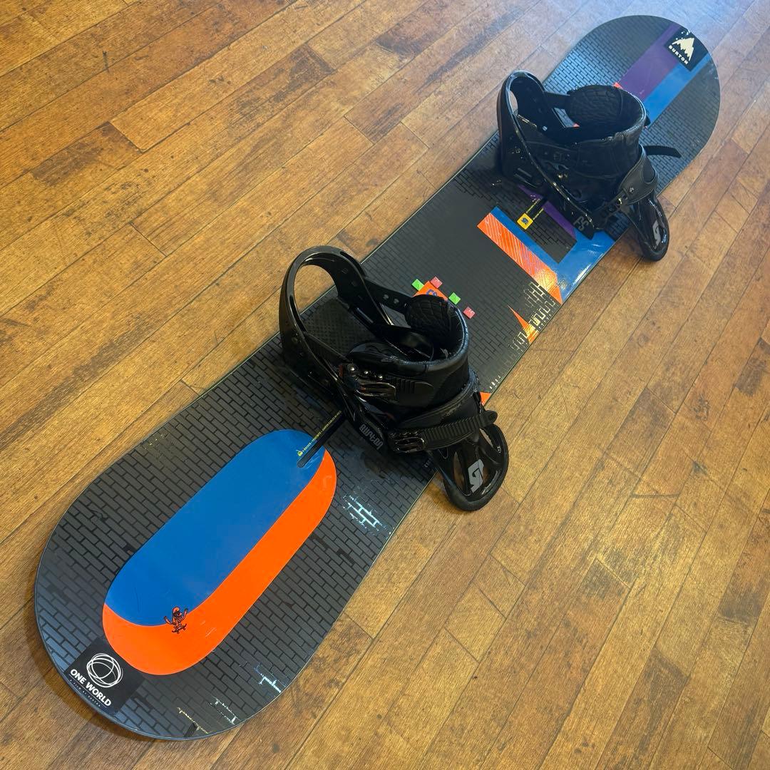 送料込！Burton スノーボード3点セットジャンク 26.5cm 152cm