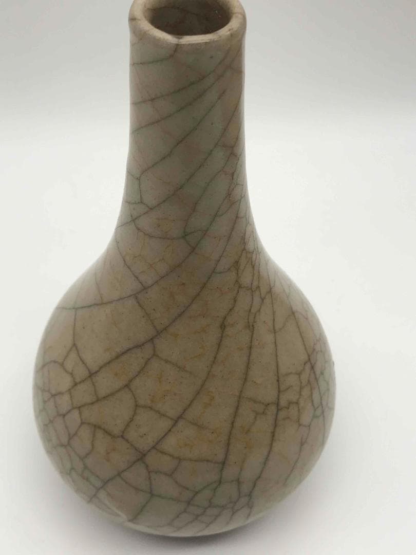 南宋時代　哥窯　汝官窯　花瓶　希少貴重　時代物　中国古美術　骨董品(A-46)