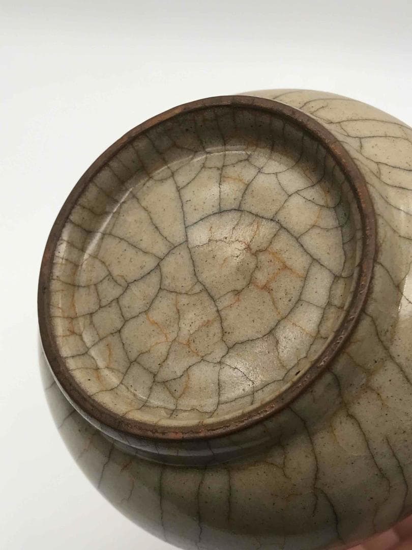 南宋時代　哥窯　汝官窯　花瓶　希少貴重　時代物　中国古美術　骨董品(A-46)