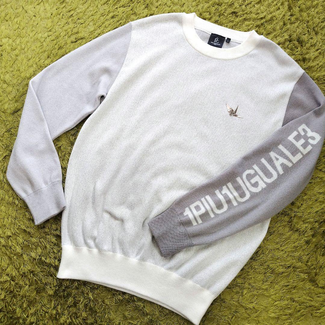 【美品】ウノピゥウノウグァーレトレ ゴルフ ニット 1PIU1UGUALE3