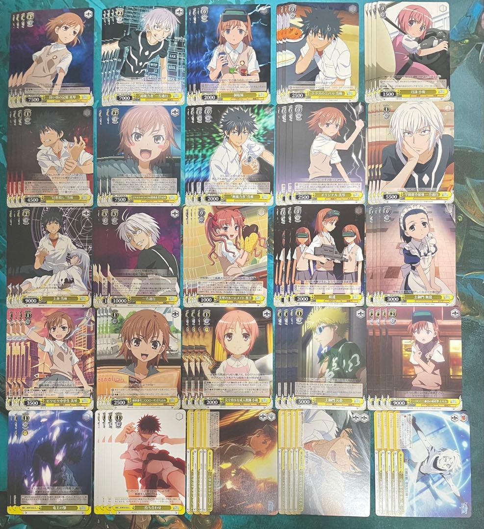 ヴァイスシュヴァルツ ブースターパック 禁書目録＆超電磁砲 1弾 2弾 4コン