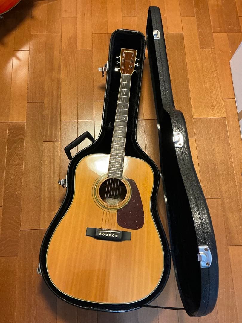 すぐ使えるヴィンテージ Morris MD-301N トップ単板 ハードケース付