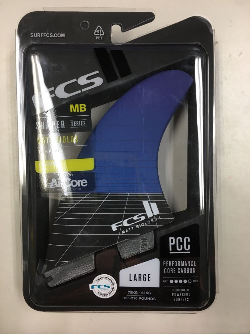 サーフィン・ボディボード FCS2 Matt Biolos shaper TRI-QUAD fin